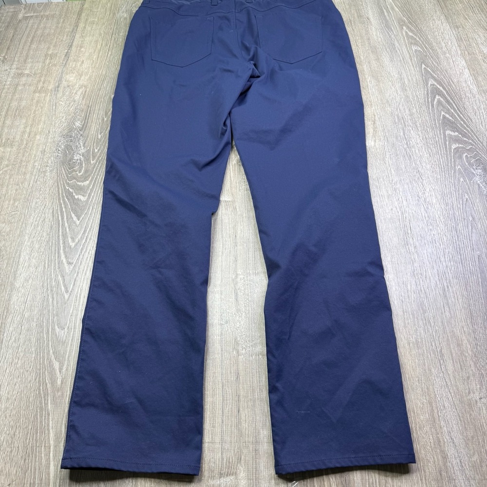 Peter Millar Mens Blue Performance Stretch EB66 Golf Trouser Pants 36x32 - Picture 3 of 14